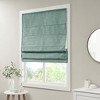 Vynxaria 39"Wx64"L Printed Faux Silk Room Darkening Cordless Roman Shade,Green(Only 1 PC) - 3 of 4