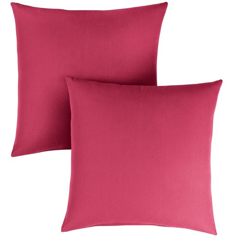 2pk Sunbrella Outdoor Throw Pillows Hot Pink Target