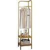 Clothing Rack With 2 Shelves Standing Coat Stand Clothing Hanger Stand Scandinavian Style Garment Rack for Living Bedroom 42 x 42 x 190 cm - 2 of 4