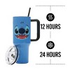 Disney Stitch Face 40 Oz Blue Stainless Steel Tumbler with Handle - 4 of 4