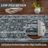 Area Rug for Living Room, Machine Washable Boho Rug for Bedroom, Low Pile Lightweight Thin Floral Vintage Distress Print Pattern Carpet - 4 of 4