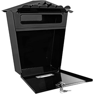Locking Mailbox for Safe Delivery with Weather-Resistant Design, Key & Lock, Black - 1 of 4