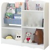 3 Tier Kids Bookshelf with Storage,Book Shelf for Kids Rooms,Toddler Bookshelf,Fabric Toddler Bookcase with Toy Storage Organize for Bedroom Playroom - 2 of 4