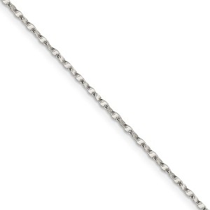 Black Bow Jewelry 1.75mm Sterling Silver Fancy Flat Anchor Link Chain Necklace - 1 of 4