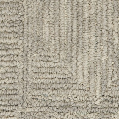 Gray Hand-Tufted Wool 4' x 6' Rectangular Rug