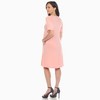 Women's Short Sleeve Criss-Cross Neck A-Line Dress - White Mark - 3 of 4