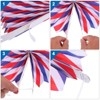 Unique Bargains Round Pattern Decoration Hanging Paper Fans Party Set 6 Pcs - 4 of 4