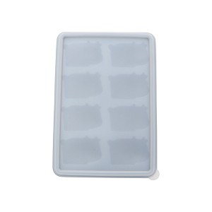 Unique Bargains Ice Tray 8-Cavity Cow Ice Mould with Lid Irregular Hand Wash Only Silicone 6.30"x4.33"x1.18" 1 Pc - 1 of 3