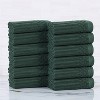 Modern Ribbed Cotton  Assorted Towel Set by Blue Nile Mills - 2 of 4