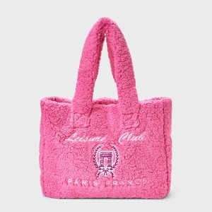 Girls' "Leisure Club" Tote Bag - Pink - 1 of 4