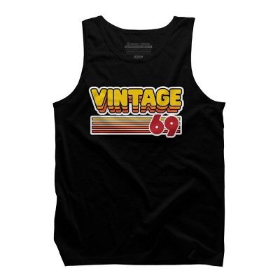Men's Design By Humans Retro Vintage Stack 69 By JoshuasPlayhouse Tank Top