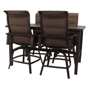 Courtyard Casual Madison 5 pc Balcony Set  Includes:  One Balcony Table and Four Swivel Balcony Bar Stools - 1 of 4