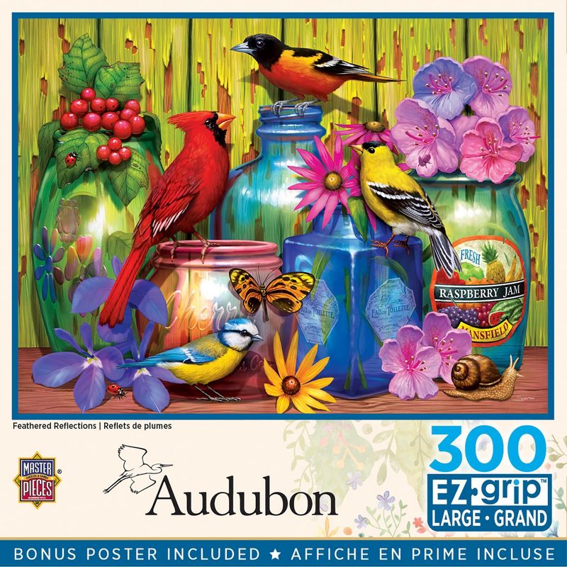 MasterPieces 300 Piece EZ Grip Puzzle - Feathered Reflections - 18"x24", 2 of 8