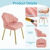 Yaheetech Velvet Accent Chair with Golden Metal Legs - 4 of 4