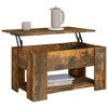 vidaXL Coffee Table Smoked oak Engineered wood 31.1 x 19.3 x 16.1 in - 4 of 4