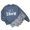 Simply Sage Market Let It Snow Sweatshirt - 2XL - Slate - 3 of 4