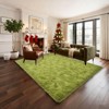 5x7 Rugs for Living Room, Large Fluffy Dark Green Area Rugs for Bedroom, Soft Carpet Shag Kids Rug Home Decor Aesthetic - 4 of 4