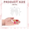 Unique Bargains Craft DIY Gift Packaging Accessories Satin Mini Flower Bows - 2 of 4