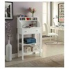 Designs2Go Office/Kitchen Storage Desk White - Breighton Home: Modern MDF Secretary with Open Shelf - 4 of 4