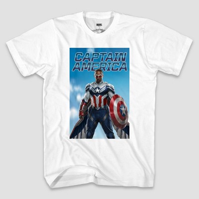 Kids' Captain America Wings Short Sleeve Graphic T-Shirt - White
