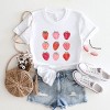 Simply Sage Market Strawberry Watercolor Chart Short Sleeve Tee - 3 of 4