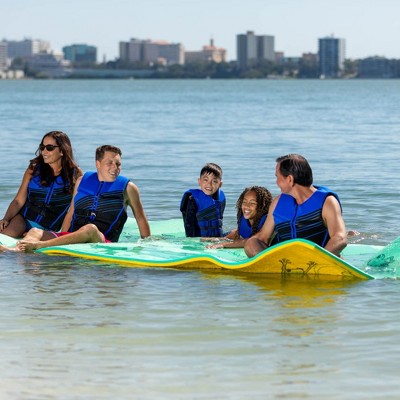 Aqua Lily Pad 12-Foot Yellow and Green Floating Foam Island