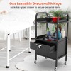TASALON Lockable Metal Salon Trolley with Wheels - 4 of 4