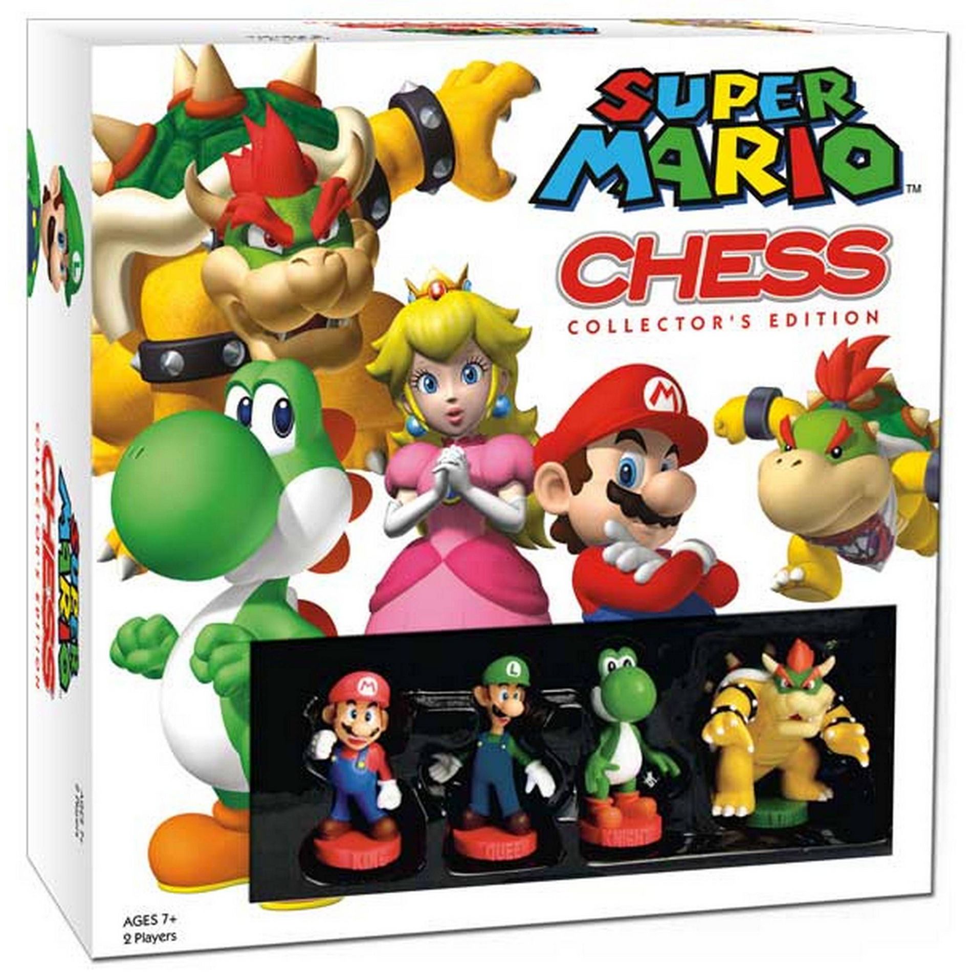 Super Mario Chess Collector's Edition Board Game: 2 Player Classic Strategy with Figures