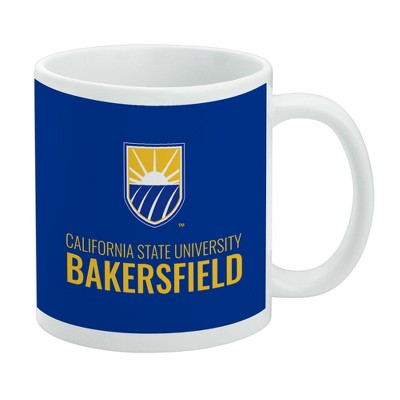 California State University Bakersfield Institutional Logo Ceramic Coffee Mug Novelty Gift Mugs for Coffee Tea and Hot Drinks 11oz White