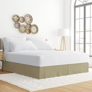 Premium Pleated Dust Ruffle Bed Skirt - Easy Fit - Becky Cameron - 1 of 4