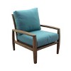 Courtyard Casual Avalon FSC Teak 2 pc Club Chair and Ottoman Set - 4 of 4