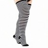 Large Sized Striped Patterned - Thigh High Socks - from the Sock Panda (Women's Sizes, Adult Medium) - 3 of 3