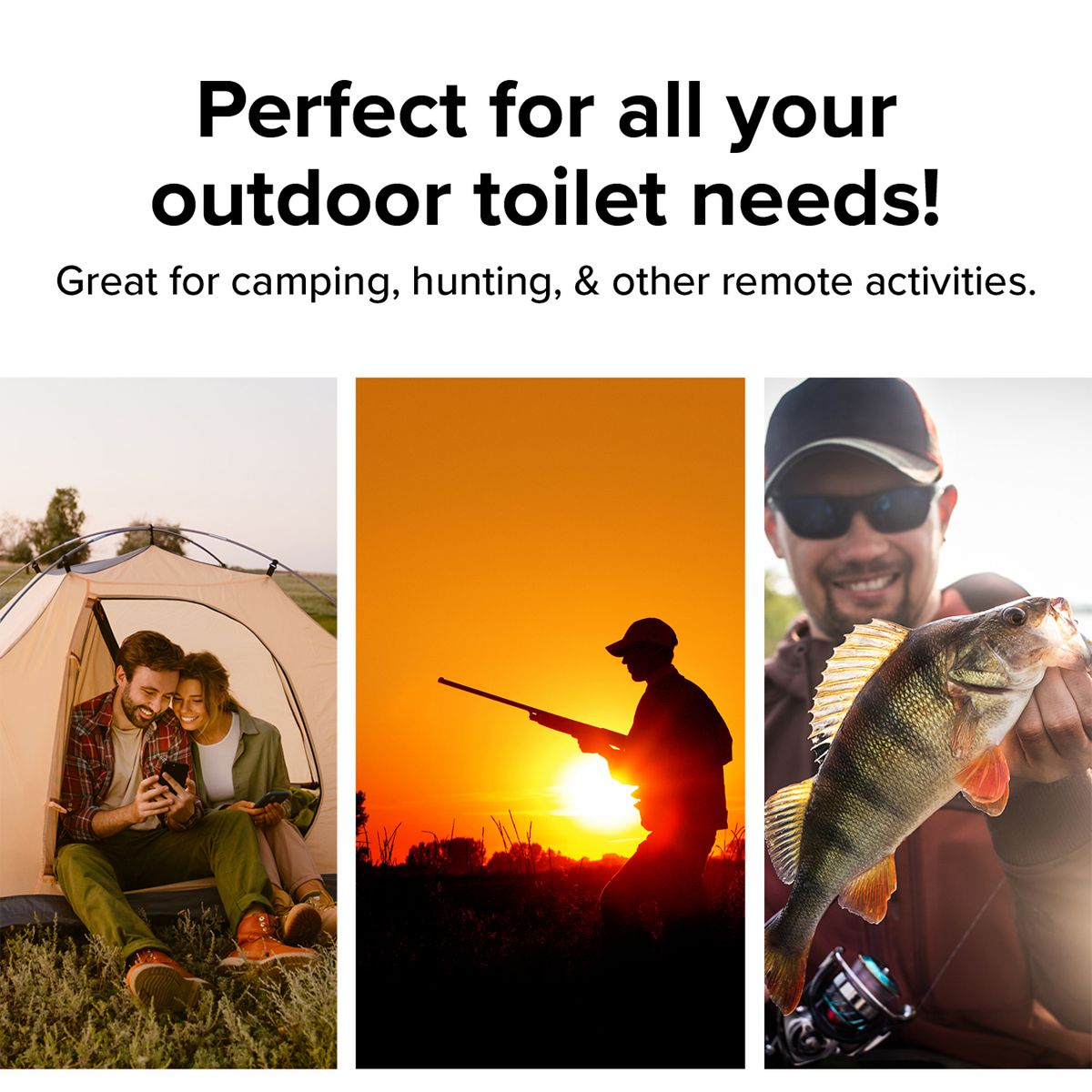 Camco Leak Proof Double Lined Camping Toilet Waste Bags, Travel Bucket Potty Bags for Camping, Hunting, & Outdoor Activities 10 Pack - thumbnail 3