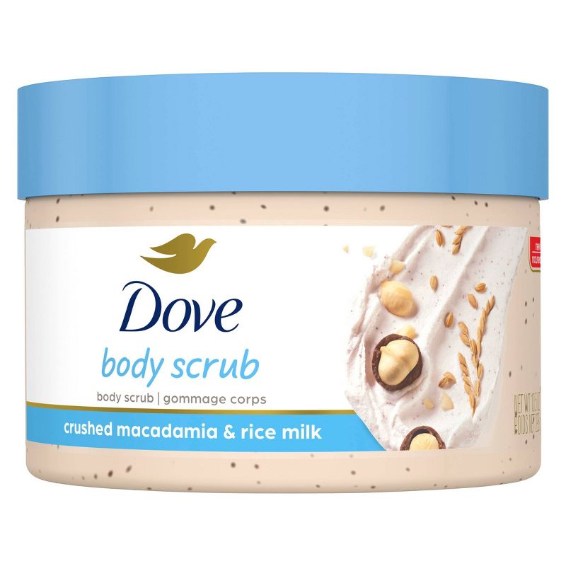 Dove Crushed Macadamia &#38; Rice Milk Exfoliating Body Scrub - 10.5 oz, 3 of 22
