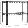 220 lbs 2 Tier Storage Rack Metal Wire Shelving Unit, Storage Standing Household Shelf Organizer - 3 of 4
