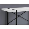 Monarch Specialties Computer Desk Home Office Laptop 48InchL Work Metal Laminate White Black Contemporary Modern - 3 of 4