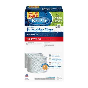 BestAir 2pk H75 Humidifier Replacement Filter for Holmes Humidifiers