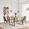 NicBex Upholstered Dining Chair Set of 4 Modern Fabric Accent Chair with Metal Legs for Kitchen,Dining Room - 4 of 4