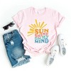 Simply Sage Market Women's Sunshine On My Mind Wavy Short Sleeve Graphic Tee - 3 of 3