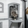 Gulches 36in H x 31in W x 22in D SkyLoft Cat House White 1 Pack Outdoor Wooden Catio Livestock Supplies Product type - 4 of 4
