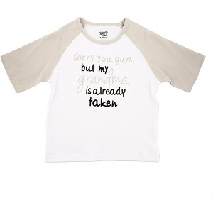 Pavilion Gift Company - Grandma is Taken - 3T 3/4 Length Gray Sleeve Shirt - Shirts - 1 of 4