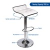 Elecwish Set of 2 Barstool, Adjustable Swivel Bar Stools with PU Leather and Chrome Base, Gaslift Pub Counter Chairs - 3 of 4
