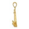 Black Bow Jewelry 14k Yellow Gold 28mm Wave-washed Lighthouse Pendant - 2 of 4