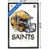 Trends International NFL New Orleans Saints - Drip Helmet 20 Framed Wall Poster Prints - 3 of 4