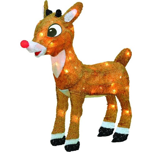 Rudolph The Red-nosed Reindeer Productworks 18-inch Rudolph 3d Led Pre ...