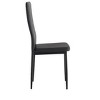 KWPZQEB Dining Chairs Set, Dining Room Chairs with Upholstered & High Back, Modern Armless Chairs for Living Room, Dining Room, Black - 4 of 4