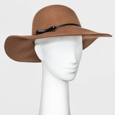 light brown floppy hat