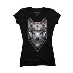 Junior's Design By Humans Alpha \Gray\"" By Landauart T-Shirt - 1 of 3