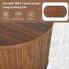 Sapphtopaz 47.2" Wooden Coffee Table with Lift Tabletop Oval Wavy Grooves Center Table with Hidden Compartment Modern Coffee Bar for Living Room - 4 of 4