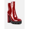 High Key Collared High Heel Ankle Boot Women - 2 of 4